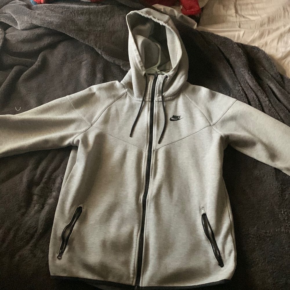 Grey nike zip up